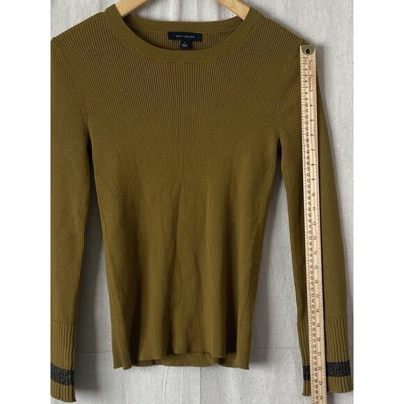 Ann Taylor Womens Preppy Office Lightweight Ribbed Sweater Size S Career Soft - Picture 6 of 7